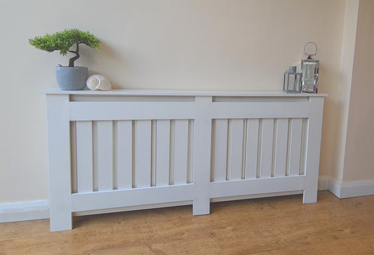 Radiator Cover Bespoke Hand Made Custom , White Top