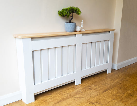 Radiator Cover Bespoke Hand Made Custom , Wooden Top